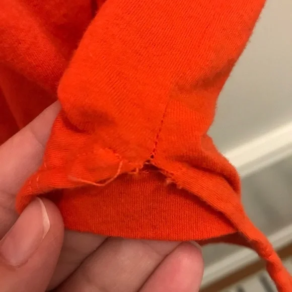 James Perse Standard Cropped T-Shirt orange small - Picture 9 of 10